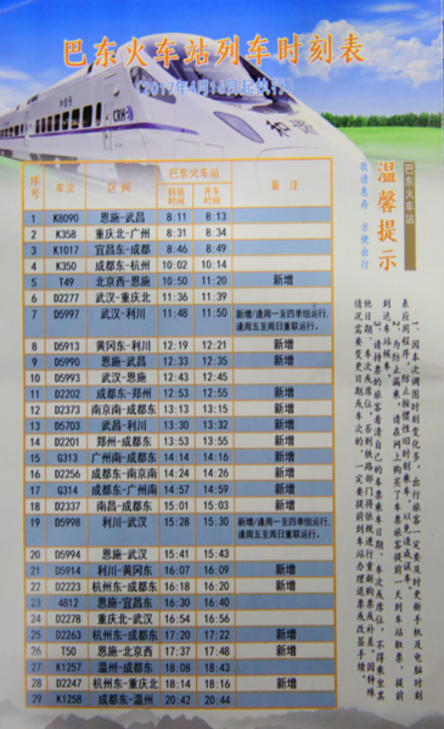 巴東火車最新時刻表，科技助力，輕松規(guī)劃旅程