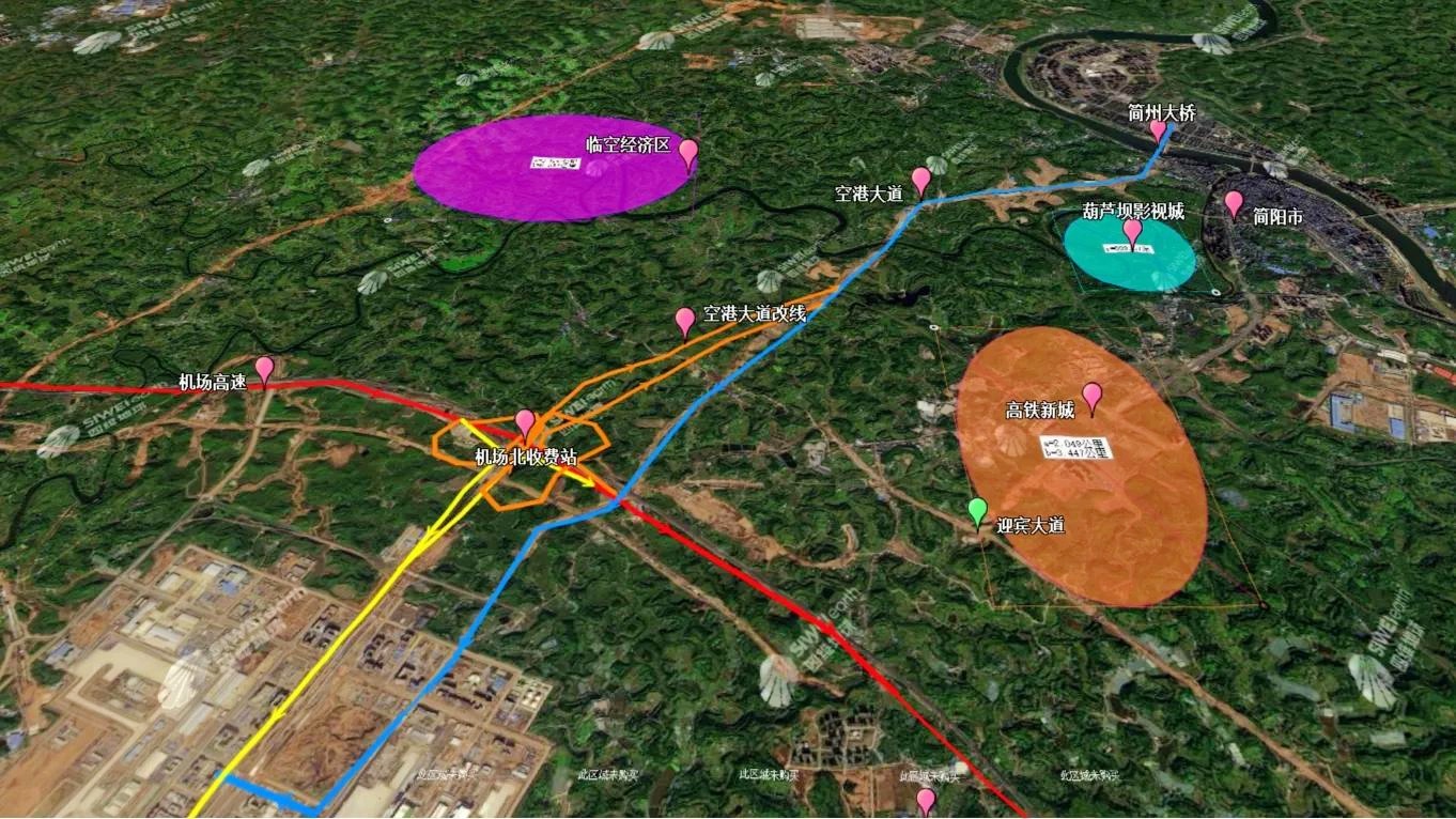 簡陽機場最新規(guī)劃圖，探索自然美景之旅，尋求內(nèi)心平和寧靜的旅程
