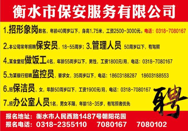 衡水阜城最新招聘信息發(fā)布?